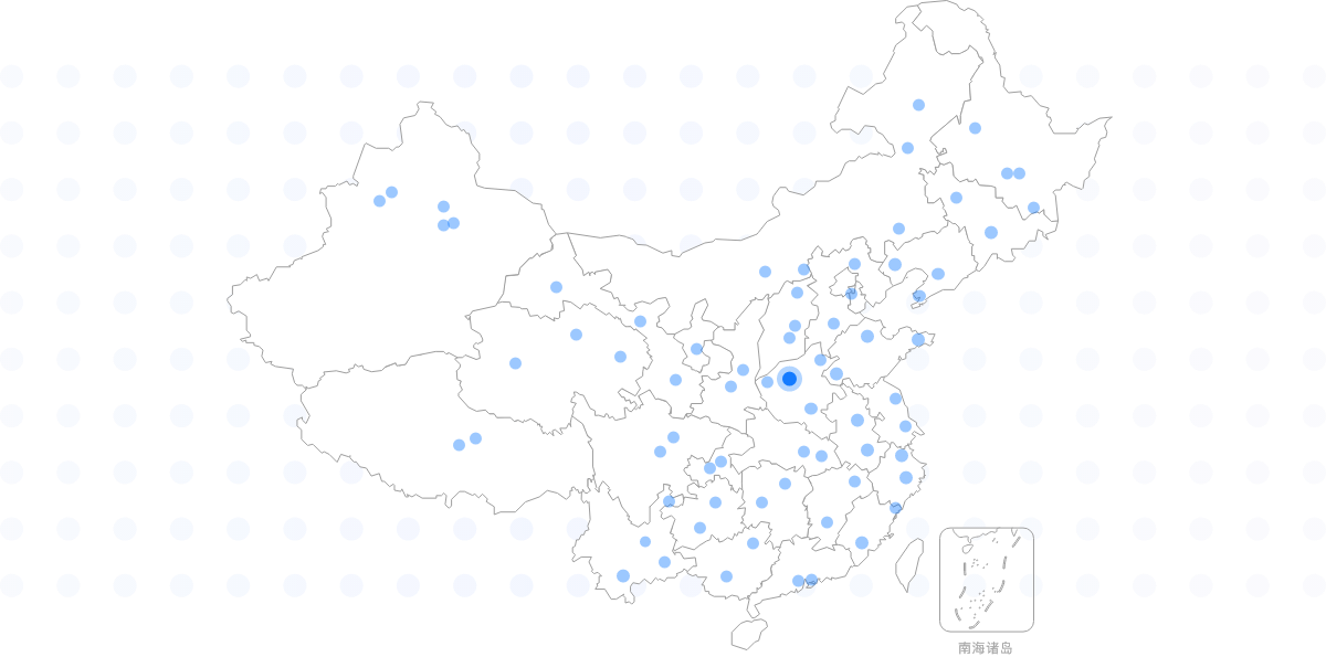 城市业务示意地图